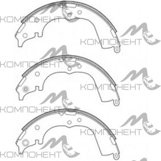 Колодки задние барабанные 2330 (FN) (NiBK) Dyna/Hiace/Hilux/Liteace/Townace/Toyoace/Regius