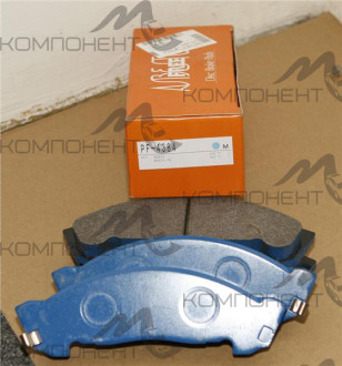 Колодки передние дисковые 4384 (PF) (Nisshinbo)IsuzuElf/Nissan Atlas NKR66/NKR69,AKR66EA, AKR66EAV/A