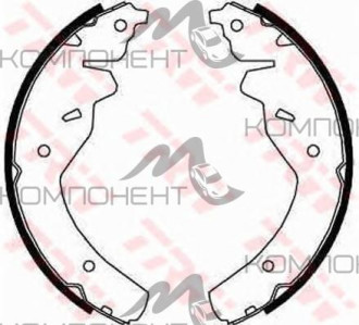 Колодки задние барабанные (Patron) KIA: SPORTAGE 2.0I/2.0TD 4WD 94-03