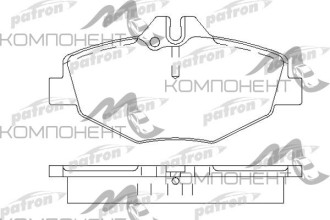 Колодки передние дисковые 0342 (PN) (Patron) MERCEDES-BENZ: E-CLASS 02-, E-CLASS T-Model 03-