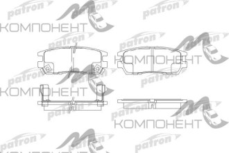 Колодки задние дисковые 3280 (PN) (Patron) MITSUBISHI: L 400 автобус 96-, L 400 фургон 96-, PAJERO I