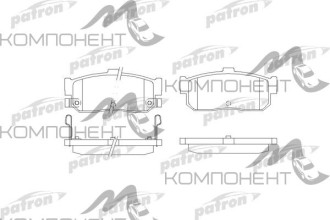 Колодки задние дисковые 2224 (PN) (Patron) INFINITI: G20 90-97, NISSAN: ALMERA I 95-00 Hatchback 95-