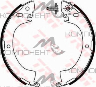 Колодки задние барабанные 6664 (FN) (Patron) MITSUBISHI: L200 ALL 86-96