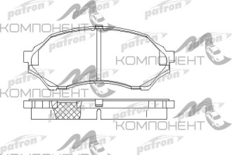 Колодки передние дисковые 5425 (PN) (Patron) MAZDA: 323 F VI 98-04, 323 S VI 98-04