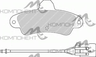 Колодки задние дисковые 0288W (PN) (Patron) FORD: COUGAR 98-01, MONDEO I 93-96