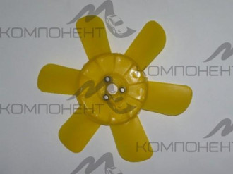 Вентилятор охлаждения радиатора 2101 (крыльчатка) 6-л. желтый/белый (Димитровград)