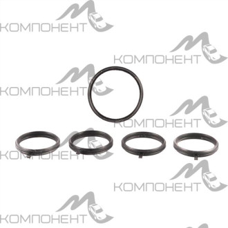 Ремкомплект впускного коллектора (ресивера) ВАЗ 21116 (прокладка + 4 кольца) (эл. педаль) силикон