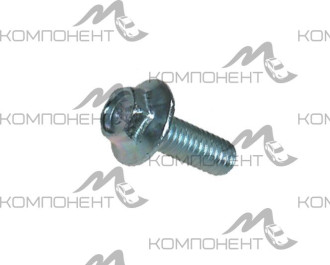 Болт М 6*1*16 с зубчатым буртиком РЗИ