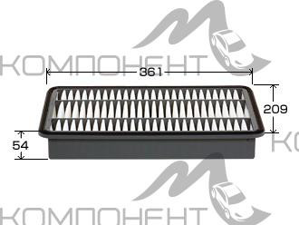 Фильтр воздушный A-1023   VIC TY HIACE 1KDFTV