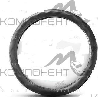 Оплетка руля M экокожа CARFORT Bone рельефные ячейки черная