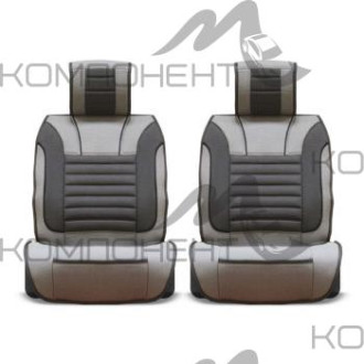 Накидки на передние сиденья ткань 2шт CARFORT PREMIER для седана серый