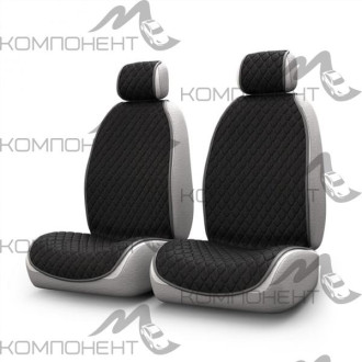 Накидки на передние сиденья 2шт CARFORT Shammy микровелюр черный
