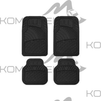 Коврик салона 4пр. CARFORT "Rovers 9" термопласт черный (73*48/49*48)