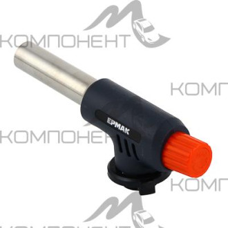 Газовая горелка с пьезорозжигом цанговый захват широкое сопло ударопрочн. 15*4*5,5см ЧИНГИСХАН/ЕРМАК