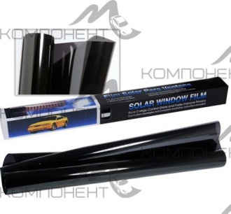 Пленка тонировочная 50*300см СУПЕР темно/черная (в уп. 4 шт) цена за 1шт