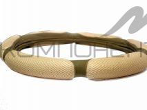 Оплетка руля L ( 6 подушек) сетка Бежевая