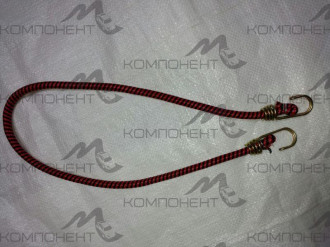 Резинка для крепления багажа 100см/10мм двойной стальной крюк, усиленная резина