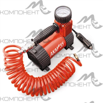 Компрессор 35л/мин 10 АТМ AUTOPROFI АКМ 12V/14A 180W мет, в прикурив. шланг 5м, сумка