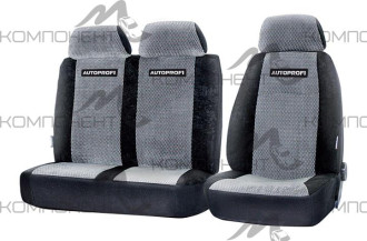 Чехол на ГАЗель, Соболь, Валдай велюр водит.+пассажир. сиденье черн./сер.