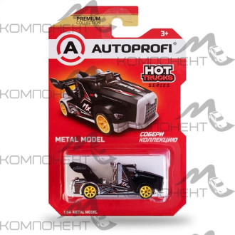 Машинка коллекционная 1:64, Серия HOT TRUCKS, TRU-005, черный