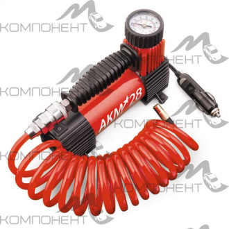 Компрессор 28л/мин 7 АТМ AUTOPROFI АКМ 12V/11A 130W мет, в прикурив. шланг 3м, сумка