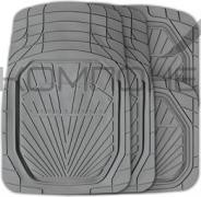 Коврик салона 4пр. AUTOPROFI ПВХ  серый (79*51/47*50) вырезаемые ванночки