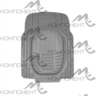Коврик салона 2пр. AUTOPROFI TRANSFORM ПВХ передн. серый 77*57см вырезаемые коврики
