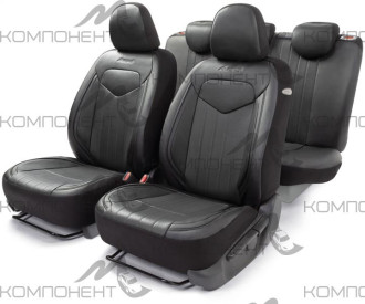Авточехлы экокожа 15пр. SIGNATURE черный