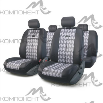 Авточехлы полиэстер/жаккард 9пр. TT универс. AIRBAG узор CHESS