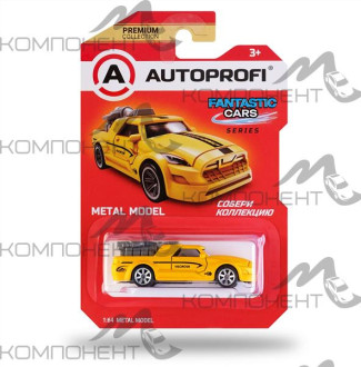 Машинка коллекционная 1:64, Серия FANTASTIC CARS, FAN-003, желтый
