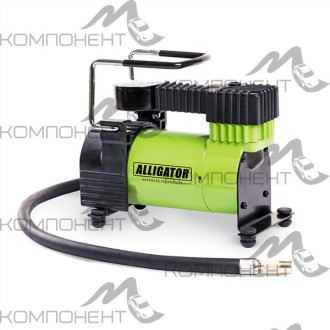 Компрессор 28л/мин 10 АТМ ALLIGATOR 12V/14A 105W мет, в прикурив. шланг 0,7м, сумка
