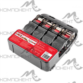 Стяжка груза  4,5м 700кг  AUTOPROFI 2,54см с храповым механизмом (4шт)