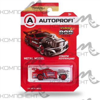 Машинка коллекционная 1:64, Серия HOT ROD, ROD-002, красный