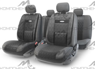 Авточехлы экокожа 11пр. COMFORT универс. черн.
