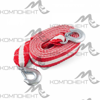 Трос буксировочный лента 5т (2крюка длина 5м ширина 50мм) AUTOPROFI сумка