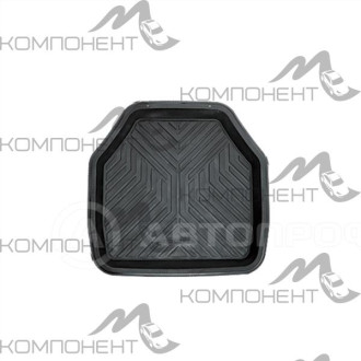 Коврик салона 1пр. AUTOPROFI ПВХ задн. черный 48*48см ванночка
