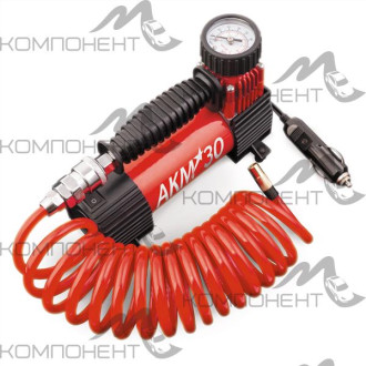 Компрессор 30л/мин 7 АТМ AUTOPROFI АКМ 12V/13A 150W мет, в прикурив. шланг 3м, сумка