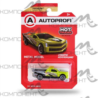 Машинка коллекционная 1:64, Серия HOT TRUCKS, TRU-002, зелен./серый