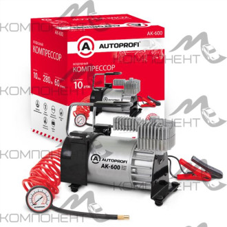 Компрессор 60л/мин 10 АТМ AUTOPROFI 12V/23A 280W, от АКБ шланг 3м, сумка