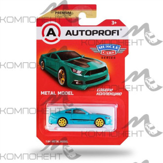 Машинка коллекционная 1:64, Серия MUSCLE CARS (Mustang), MUS-002, тиффани