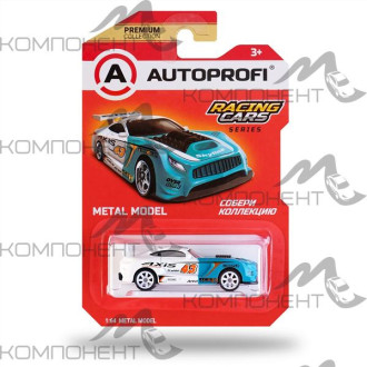 Машинка коллекционная 1:64, Серия Racing Cars, RCN-002, тиффани/белый