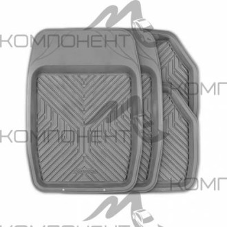 Коврик салона 4пр. AUTOPROFI ПВХ серый (69*48/48*48) ванночка