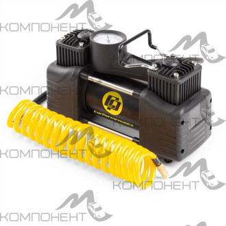 Компрессор 50л/мин 10 АТМ CAR PERFORMANCE 12V/16A 200W мет в прикурив. шланг 0,6м двухпоршн, сумка