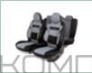 Авточехлы велюр 11пр. Premium COMBO COMFORT 5мм поролон, 4 молнии на заднем сид. черн./темно-серый