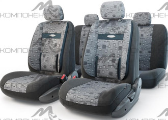 Авточехлы велюр-жаккард 11пр. COMFORT универс. расцветка "Элемент"
