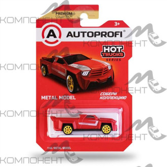 Машинка коллекционная 1:64, Серия HOT TRUCKS, TRU-001, красный