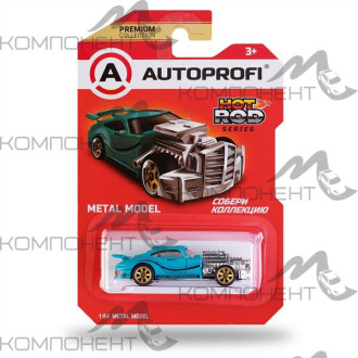 Машинка коллекционная 1:64, Серия HOT ROD, ROD-001, тиффани
