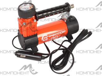 Компрессор 30л/мин 7 АТМ АГРЕССОР 12V/10A 140W мет, в прикурив. шланг 1м, сумка