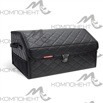 Органайзер в багажник (30*30*60) экокожа ромб черный