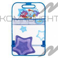 Кикмат "Смешарики" ПВХ для защиты спинки перед. сиденья от ног ребенка Krosh син./голуб.